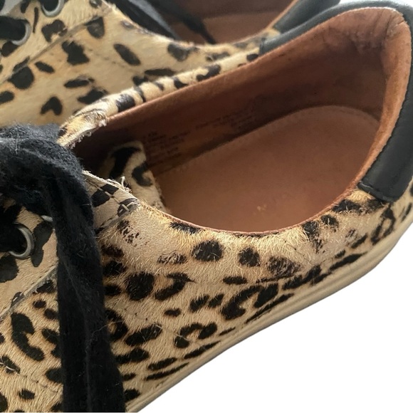 Halogen 'Bethany' Genuine Calf Hair Cheetah Platform Sneakers I Size:9.5M - Picture 2 of 8